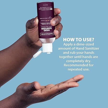 LetsShave Antibacterial Hand Sanitizer (100ml x 5) with 70% Alcohol, Aloe Vera & Vitamin E – Kills 99.9% Germs, Non-Sticky & Moisturizing – Travel-Friendly