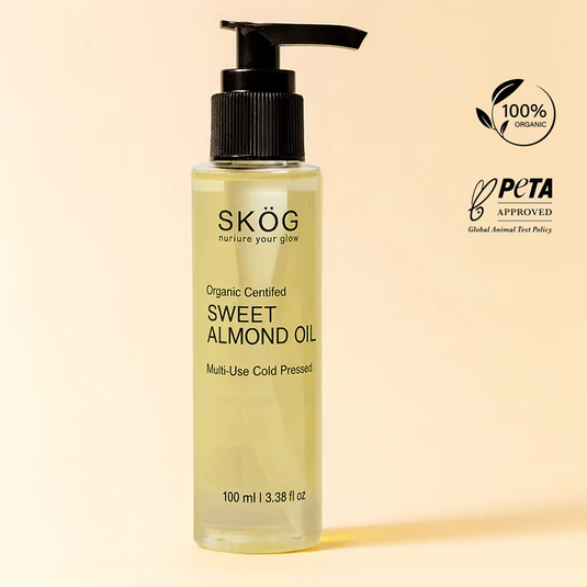 SKÖG SWEET ALMOND OIL /Cold Pressed and Natural for all skin types