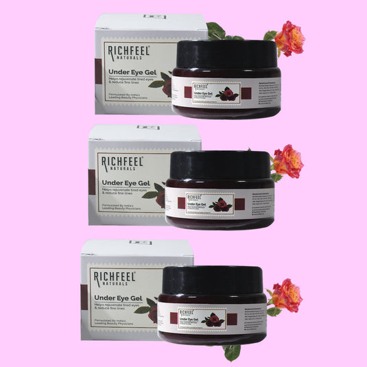 Richfeel Under Eye Cream Gel 50 g Pack of 3