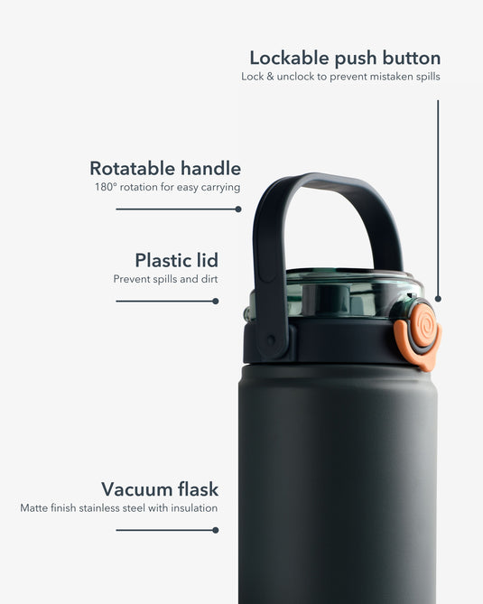 Tank dual sipper flask