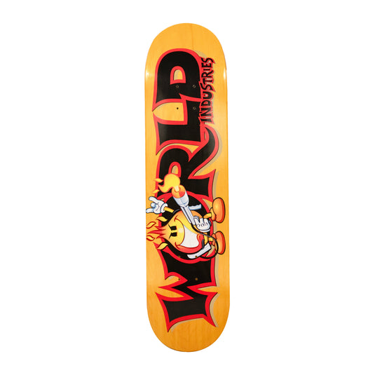 World Industries Deck- Fire World - Yellow 8.0”