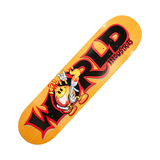 World Industries Deck- Fire World - Yellow 8.0”