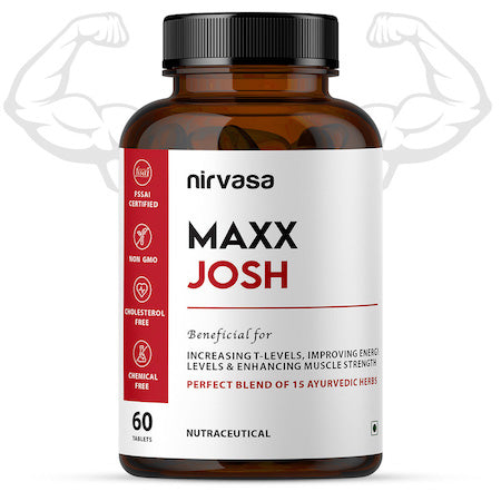 Nirvasa Maxx Josh Testosterone Booster Tablets (60 Tabs)