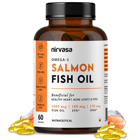 Nirvasa Salmon Fish Oil Softgels 60 Capsules