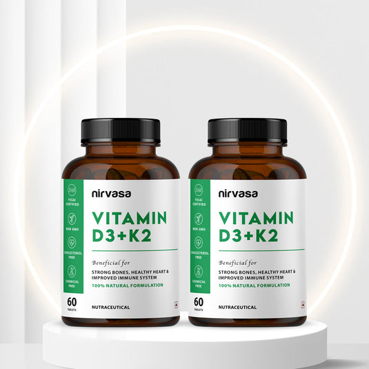 Nirvasa Vitamin D3+K2 Tablets (60 Tabs)