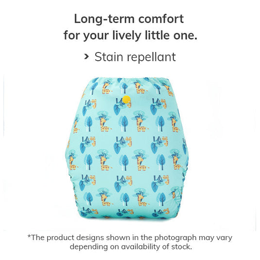 Diaper Cover (Baby Giraffe) + 1 wet free insert