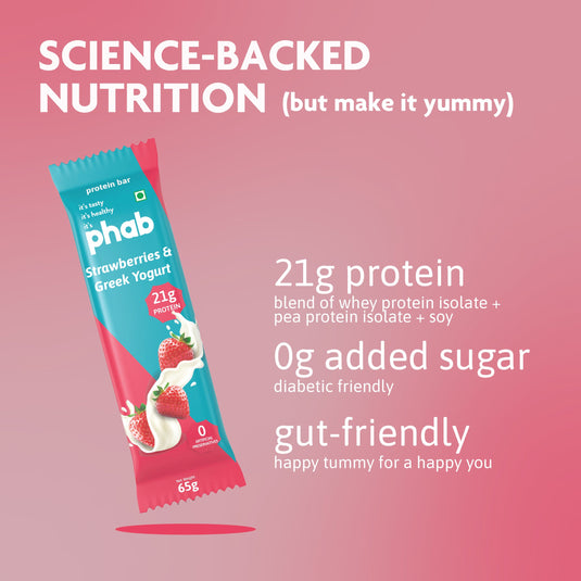 strawberries & greek yogurt - 21g protein (pack of 6)