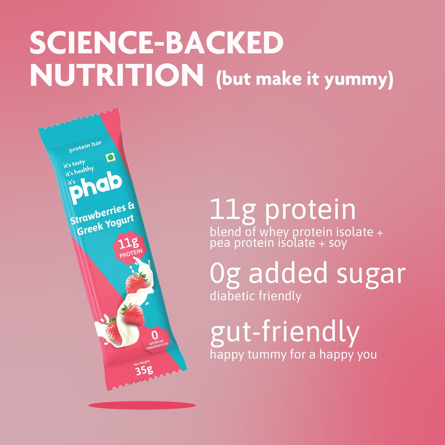 strawberries & greek yogurt - 11g protein (pack of 6)