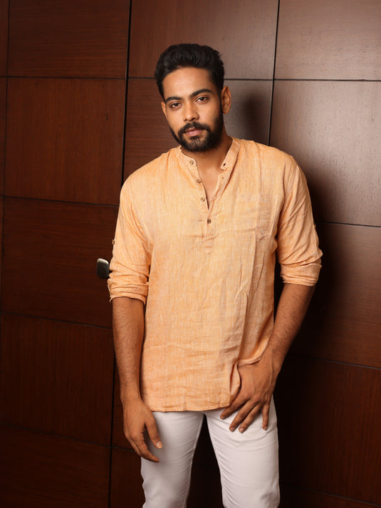 stylish Orange Short Kurta