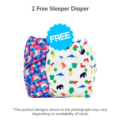 24x7 Cozy Pocket Diaper, Sleeper Combo