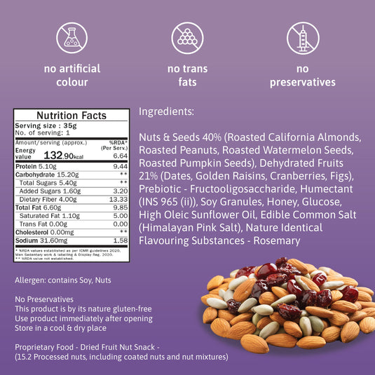 fruit & nut - (pack of 6)