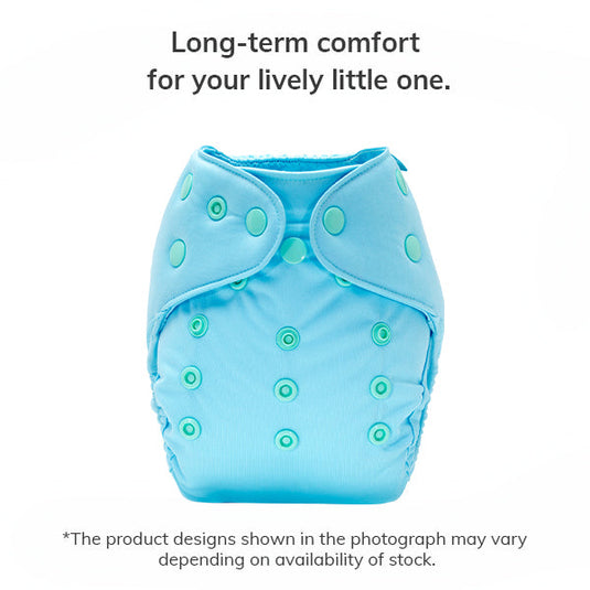 New born Diaper Cover + 1 WetFree Insert - Baby blue