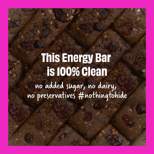 The Whole Truth - Energy Bars | Cocoa Cranberry Fudge | Pack of 6 x 40g