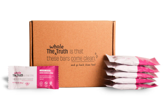 The Whole Truth - Energy Bars | Cocoa Cranberry Fudge | Pack of 6 x 40g