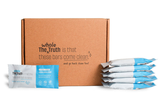 The Whole Truth - Energy Bars | Almond Choco Fudge | Pack of 6 x 40g