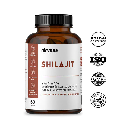 Nirvasa Pure Shilajit Tablet (60 Tabs)