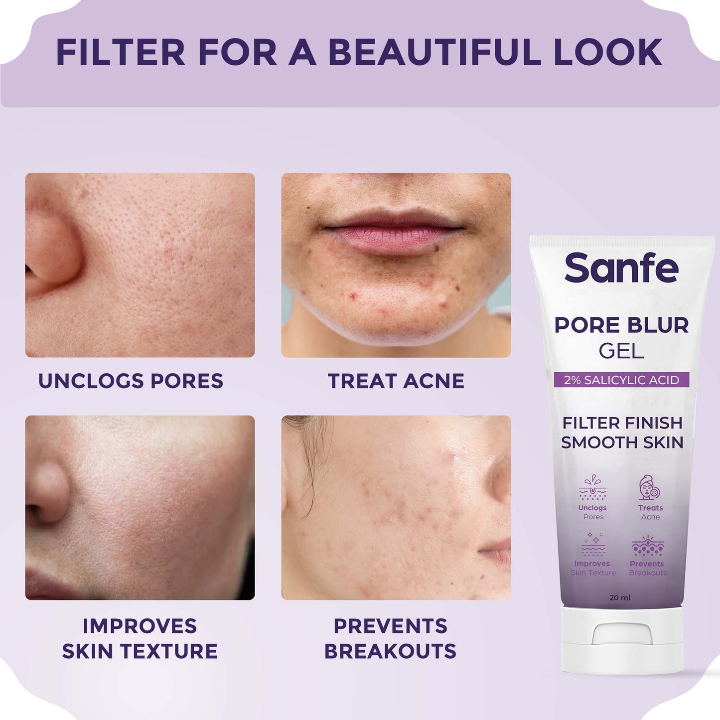 Sanfe Pore Blur Gel - 20gm