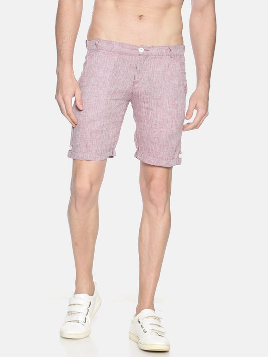 Ecentric Men Maroon Hemp Shorts