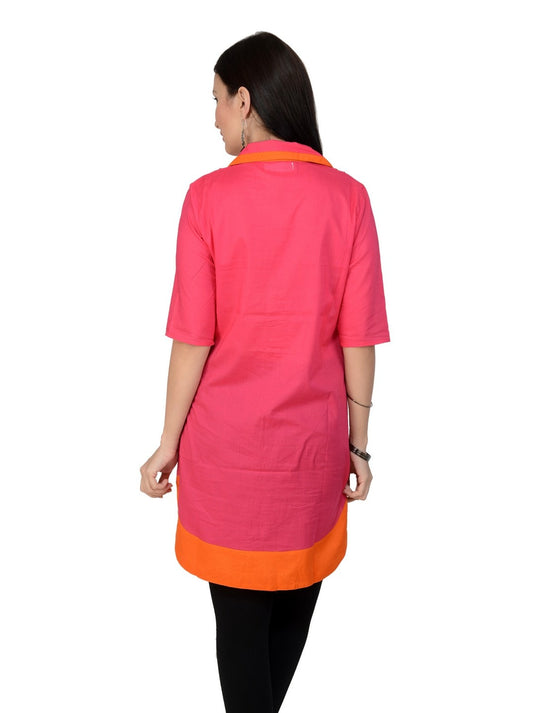 Pannkh Casual 3/4 Sleeve Solid Women's Kurti