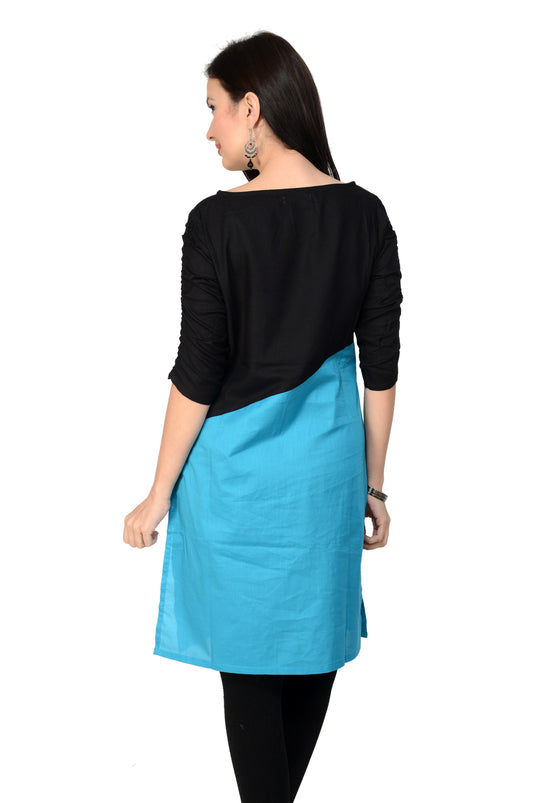 Casual 3/4 Sleeve Solid  Kurti