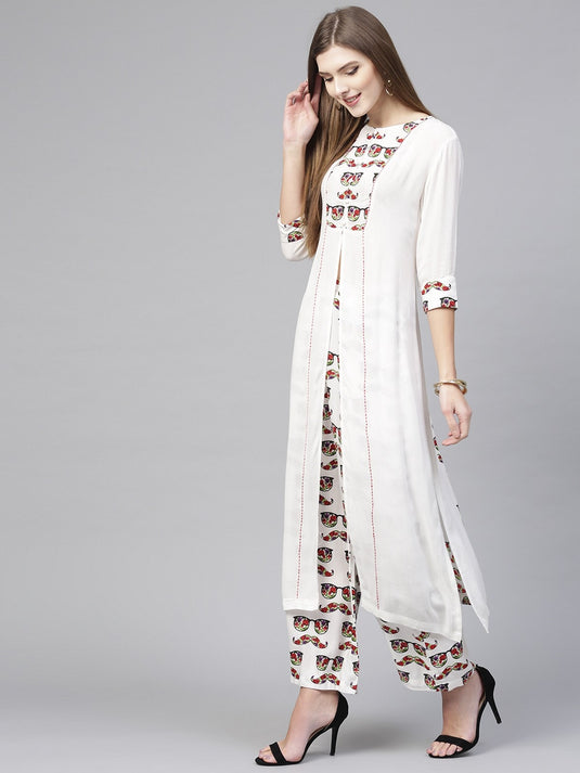 Spec Printed Kurta With Palazzo