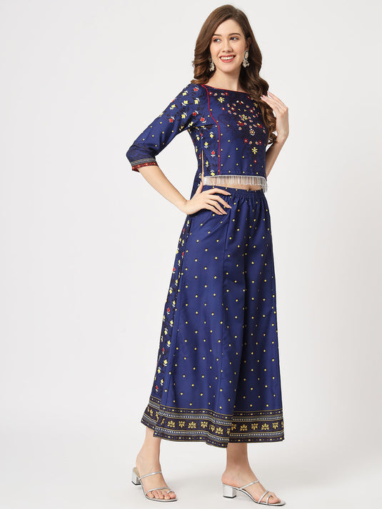 Mughal High-Low Top With Kalidaar Palazzo