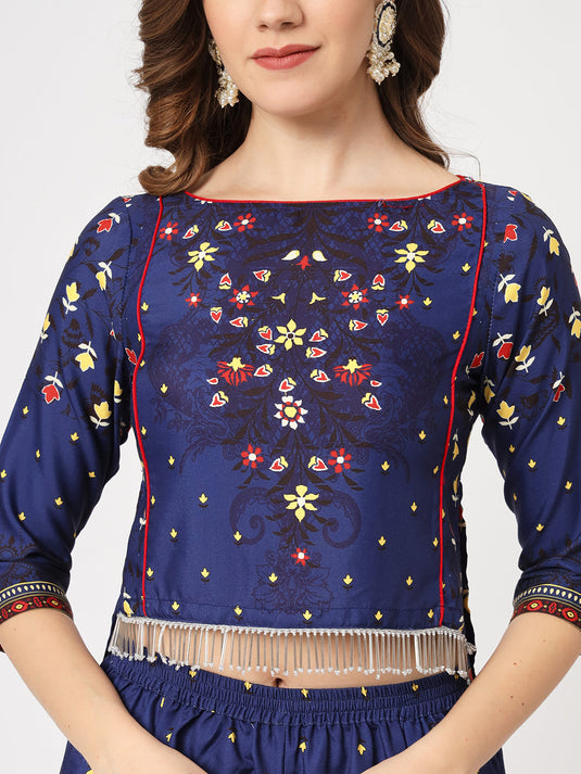 Mughal High-Low Top With Kalidaar Palazzo