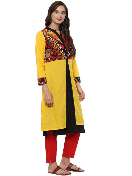 Pannkh Casual Full Sleeve Printed Women's Kurti