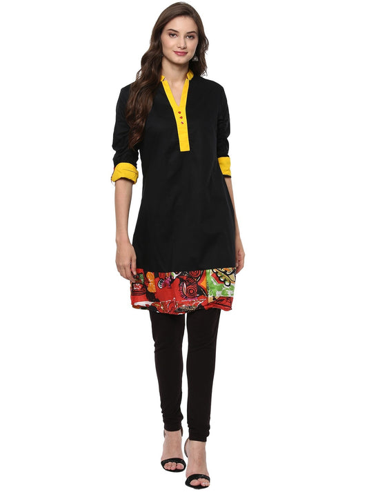 Pannkh Casual 3/4 Sleeve Solid Women's Kurti