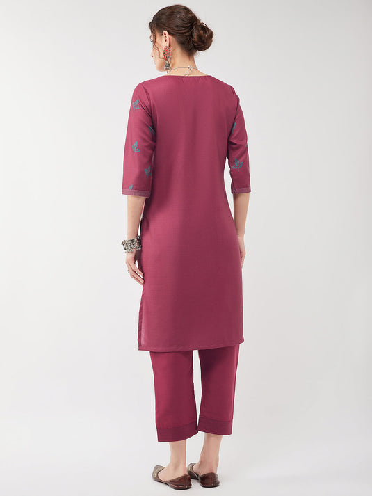 Casual Printed Kurta With Matching Pant Set