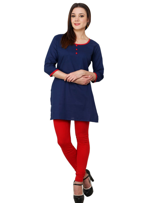 Pannkh Women's 3/4sleeves front buttoned kurti