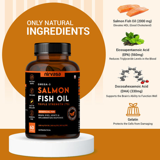 Nirvasa Salmon Fish Oil TS Softgels 60 Capsule