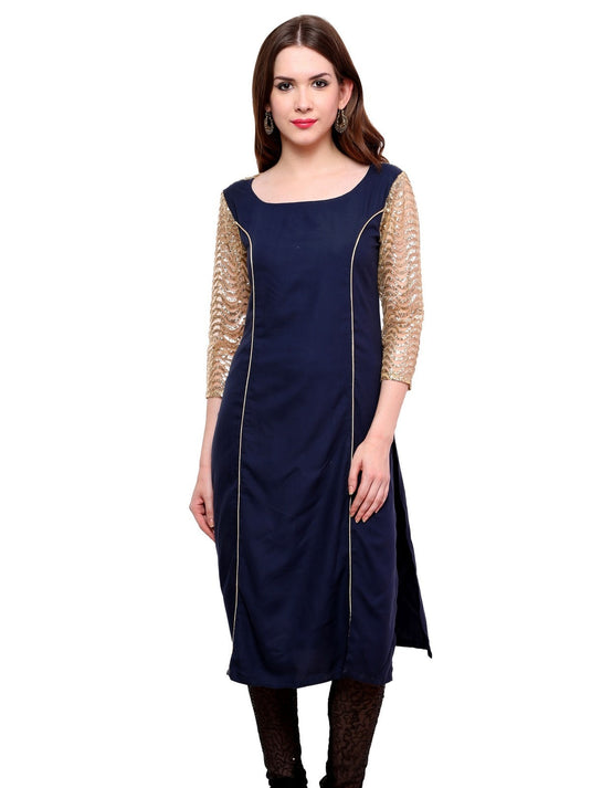 Pannkh Women's Shimmer Kurti