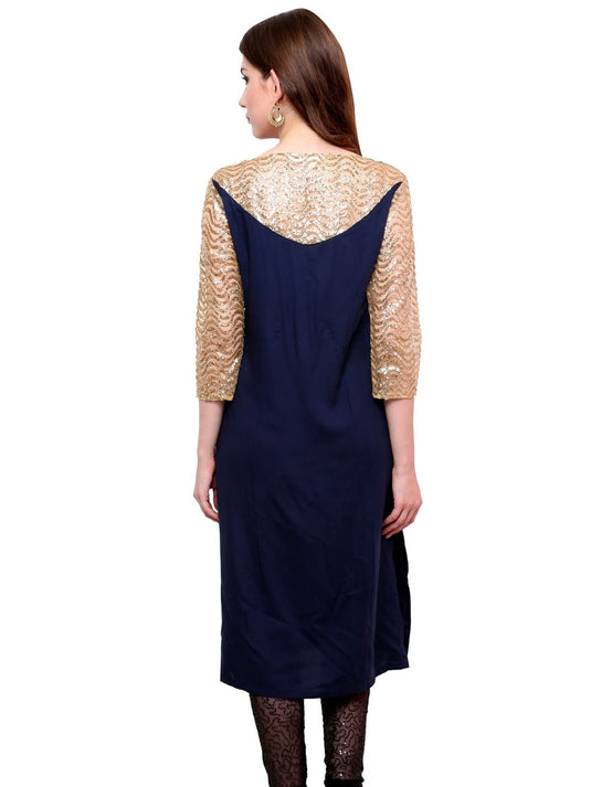 Pannkh Women's Shimmer Kurti