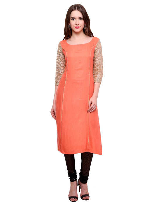 Pannkh Women's Shimmer Kurti