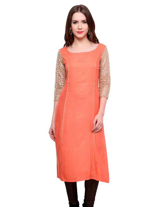 Pannkh Women's Shimmer Kurti