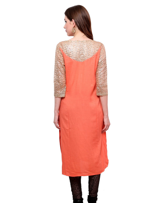 Pannkh Women's Shimmer Kurti