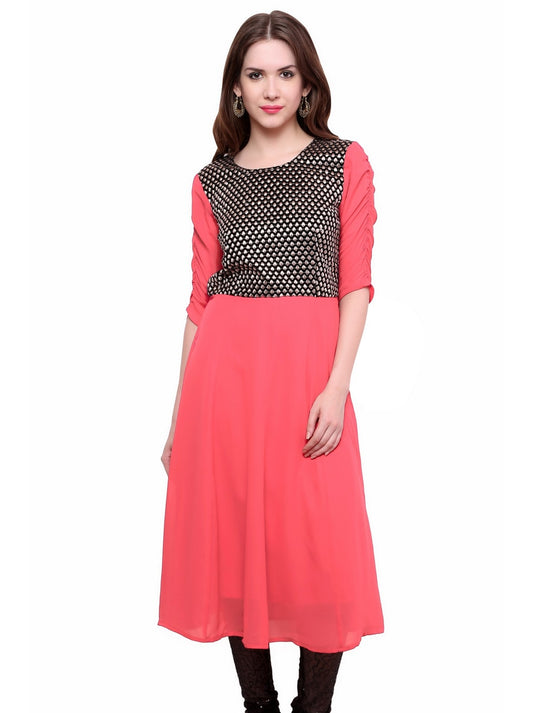 Pannkh Women's Brocade Bodice Kurti