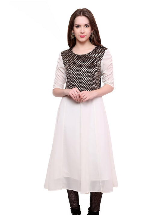 Pannkh Women's Brocade Bodice Kurti