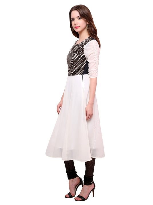 Pannkh Women's Brocade Bodice Kurti