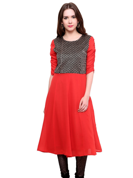 Pannkh Women's Brocade Bodice Kurti