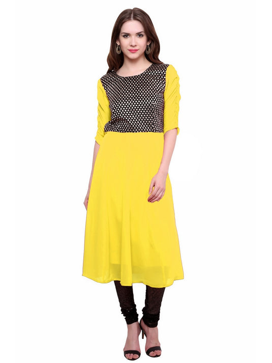 Pannkh Women's Brocade Bodice Kurti