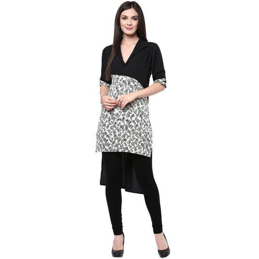 Pannkh Women's Zebra Print Kurti