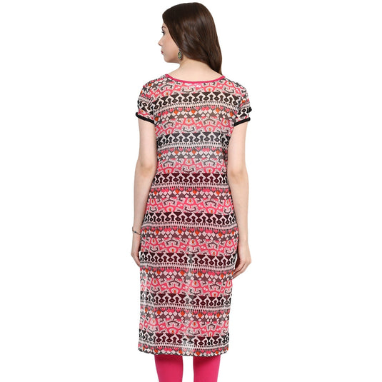 Pannkh Women's Multi Print Kurti