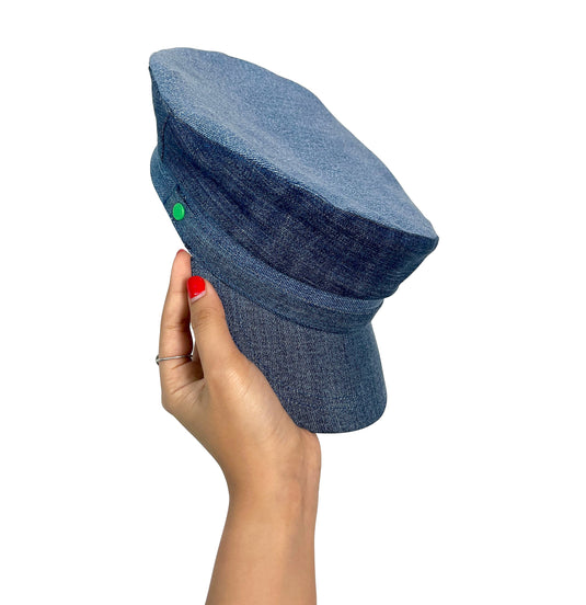 Upcycled Denim Sailor Hat