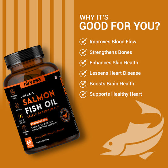 Nirvasa Salmon Fish Oil TS Softgels 60 Capsule