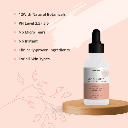 Nirvasa AHA+BHA Exfoliating Serum 30 ml