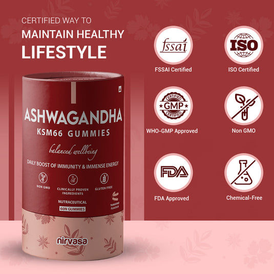 Nirvasa Ashwagandha KSM66 Gummies (60)