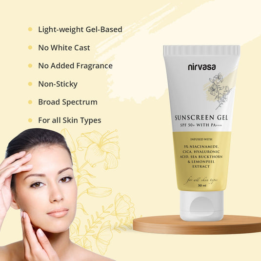 Nirvasa SPF50+ Sunscreen Gel 50 ml