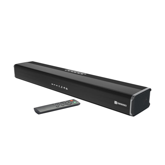 Portronics Sound Slick V Bluetooth/Wireless Soundbar Speaker with remote control. Black